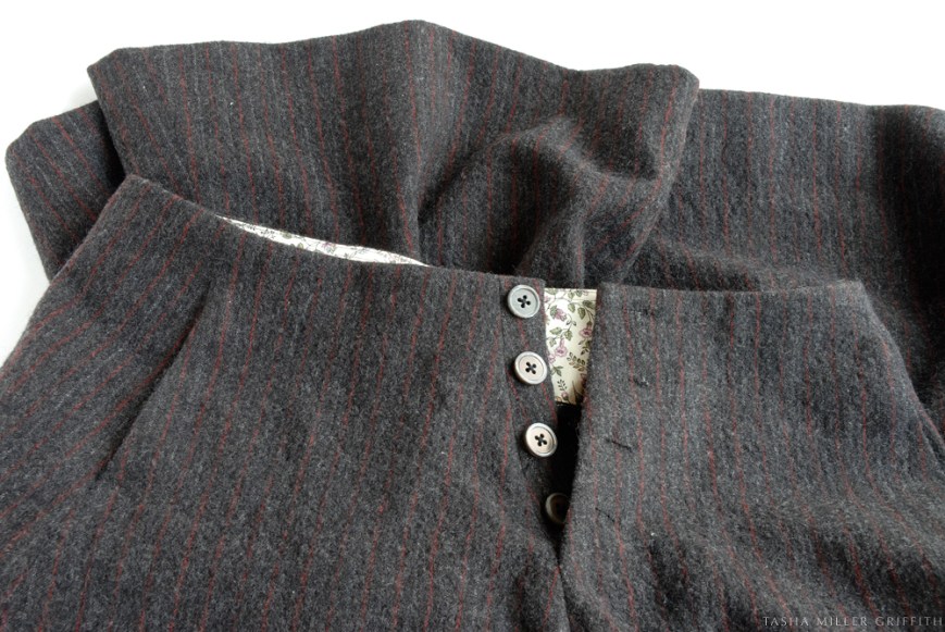 pinstripe skirt remodel 2