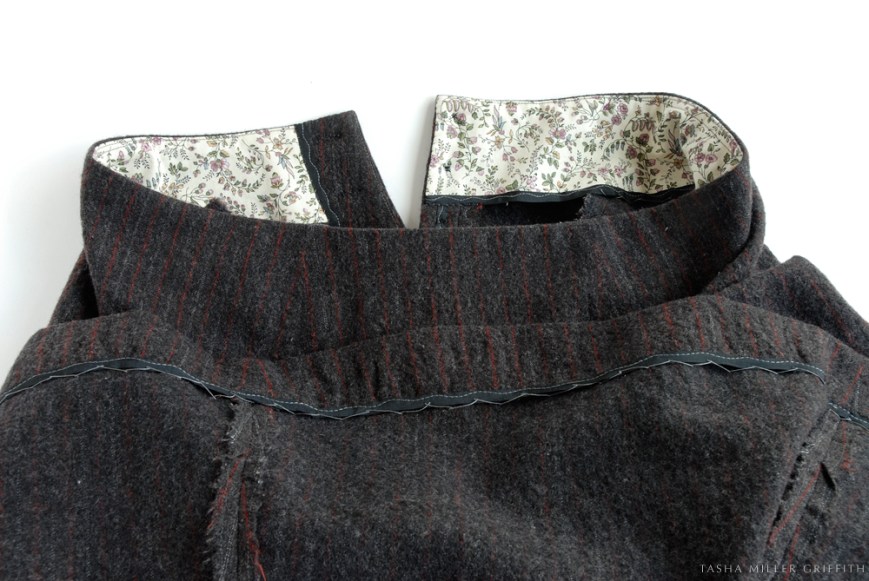 pinstripe skirt remodel 3