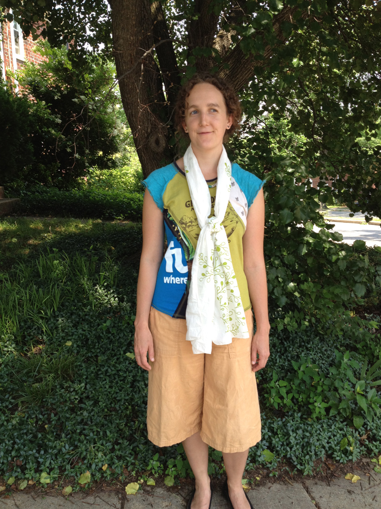 bethan shirt, pants and scarf