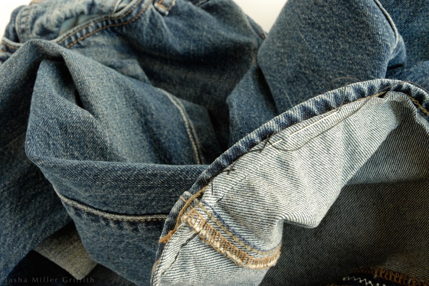 Jeans hem catchstitch 3