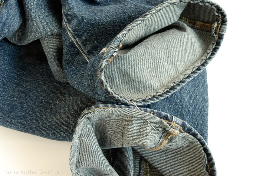 Jeans hem ends