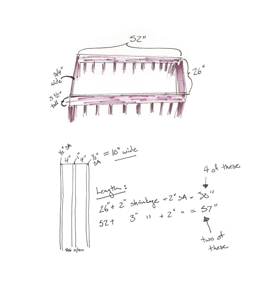crib rail protector math