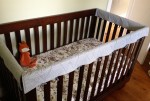 crib rail protectors on