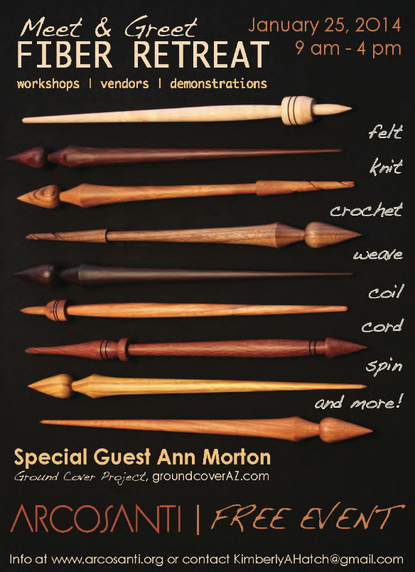 arcosanti fiber retreat 2014 flyer