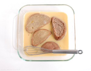 french toast soaking