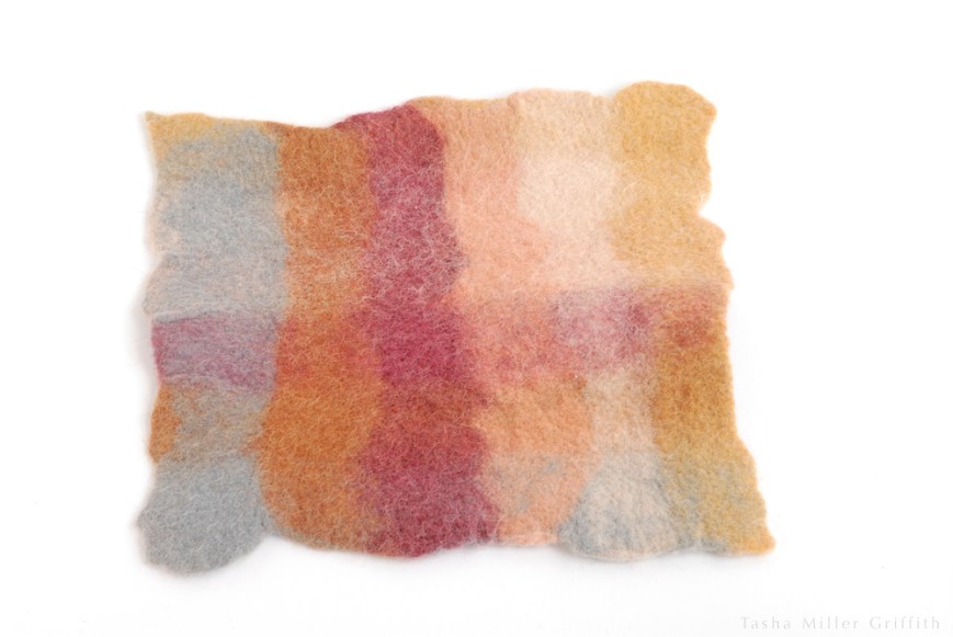natural dye felt color sample