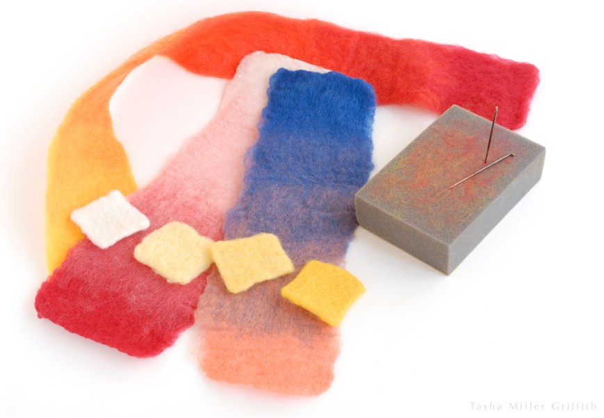 needle felt color studies
