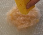 water from sponge