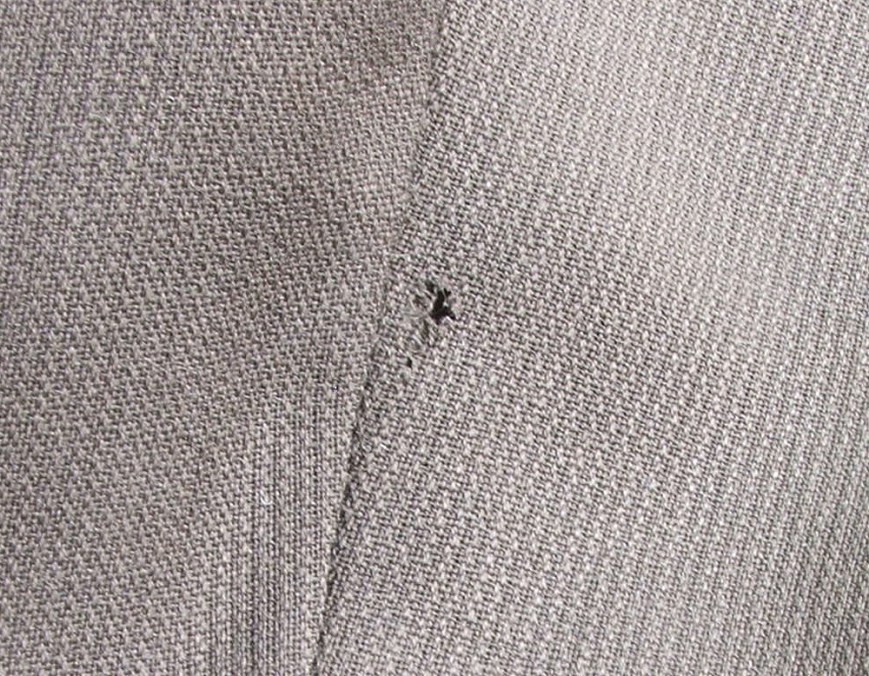 moth hole in pants
