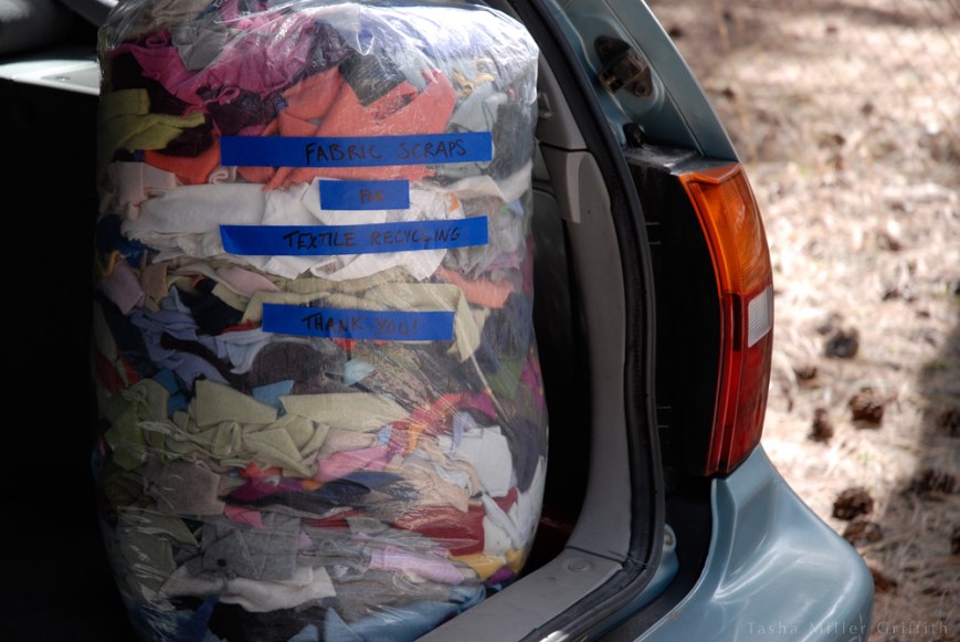 fabric scraps for recycling