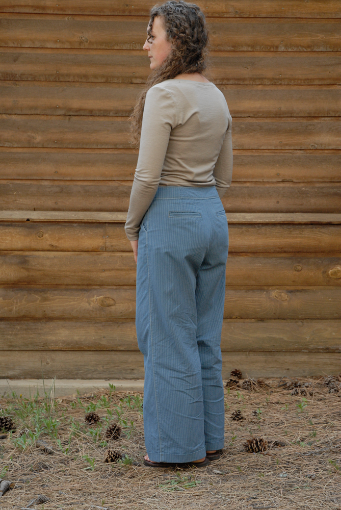 blue stripe trous and wool knits 3