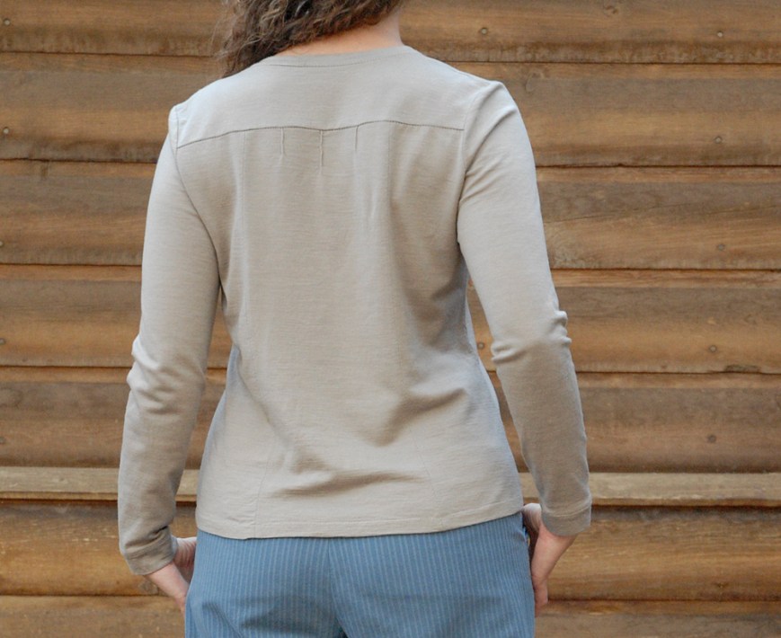 blue stripe trous and wool knits 6