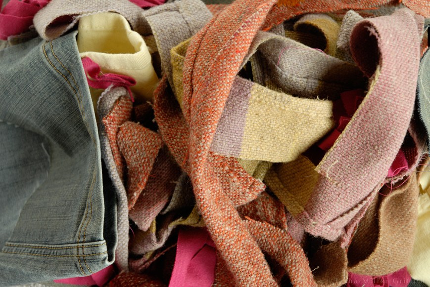 I led a refashioning session for everyone to remake & mend as they saw fit. I'm awful at taking any pictures while I'm teaching, but even the pile of scraps from this session was lovely.