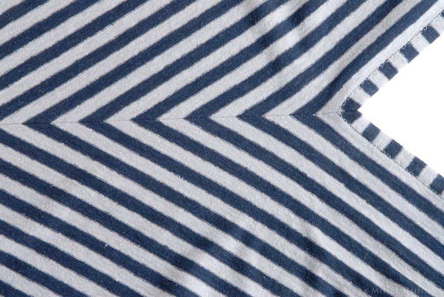 finished matched stripes