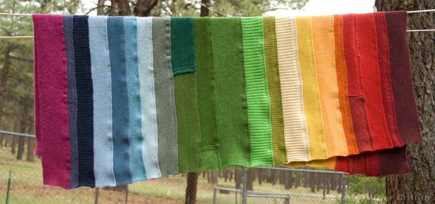 rainbow ribbing baby blanket 3