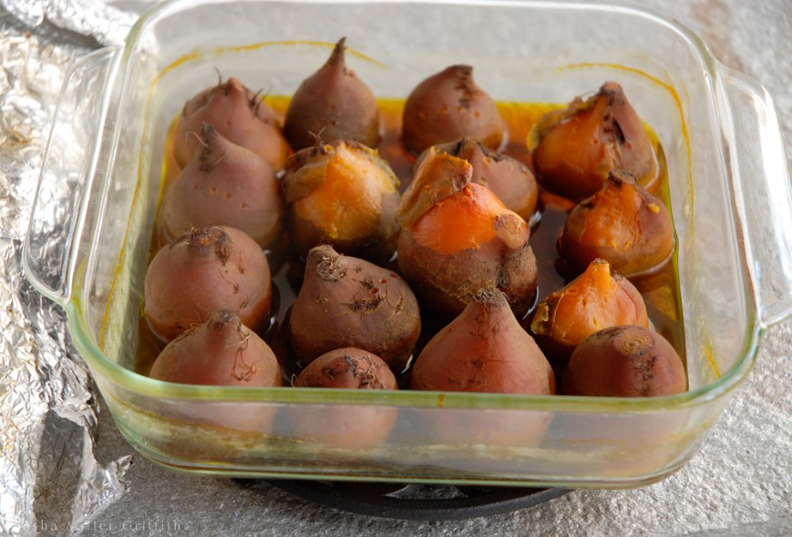 roasted peeling beets
