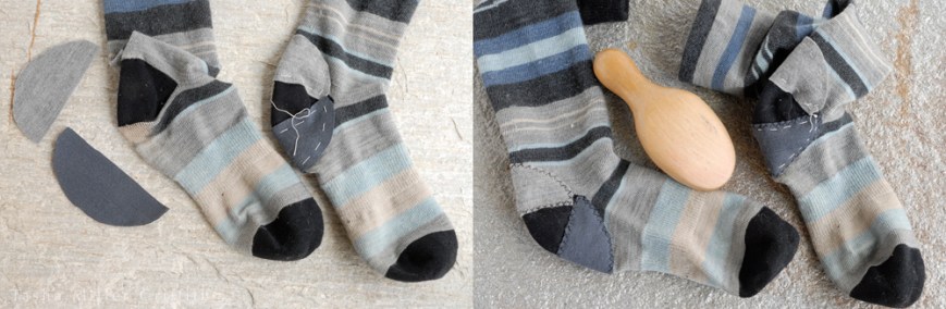 fixing blue stripe socks 2