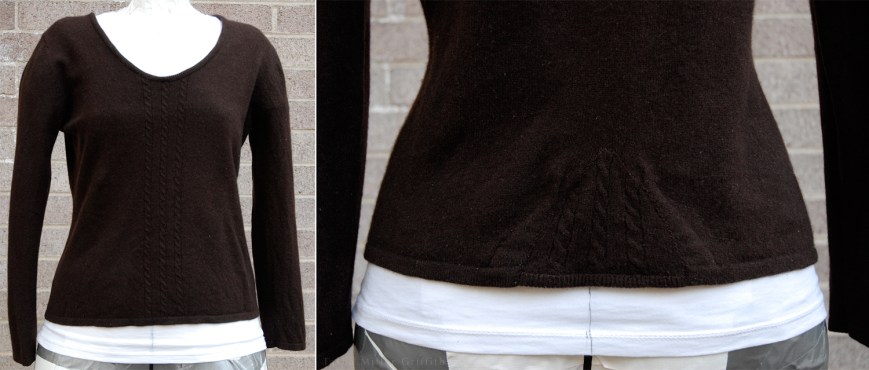 brown winter top on form