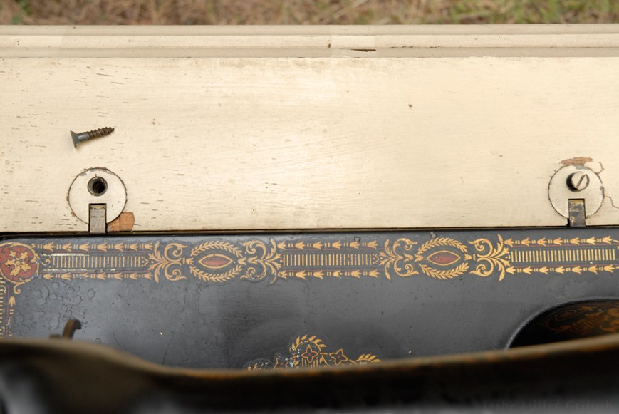 treadle cabinet restoration 1