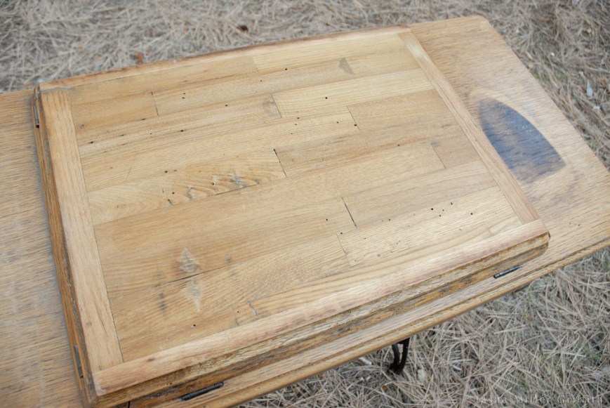 treadle cabinet restoration 12