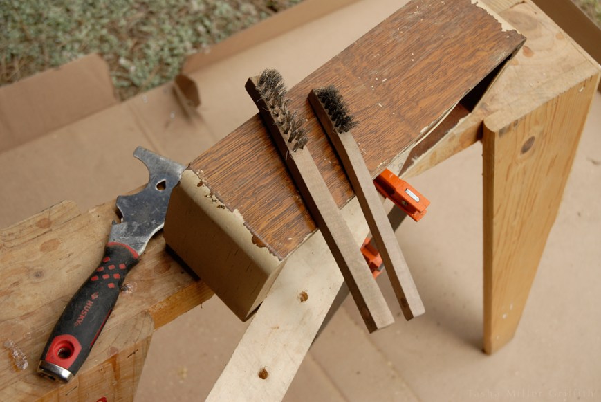 treadle cabinet restoration 6