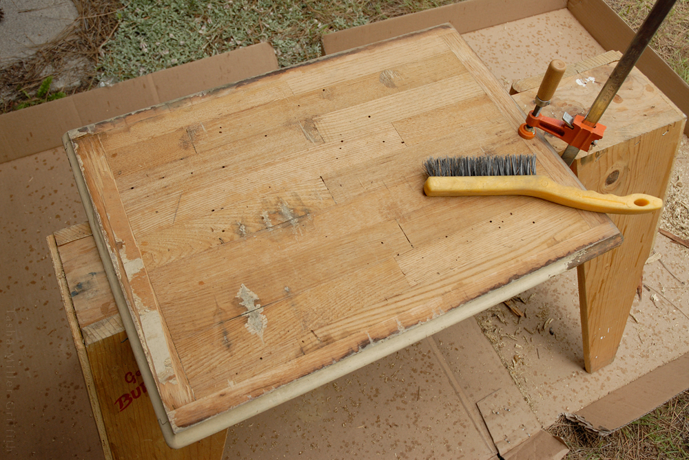 treadle cabinet restoration 7