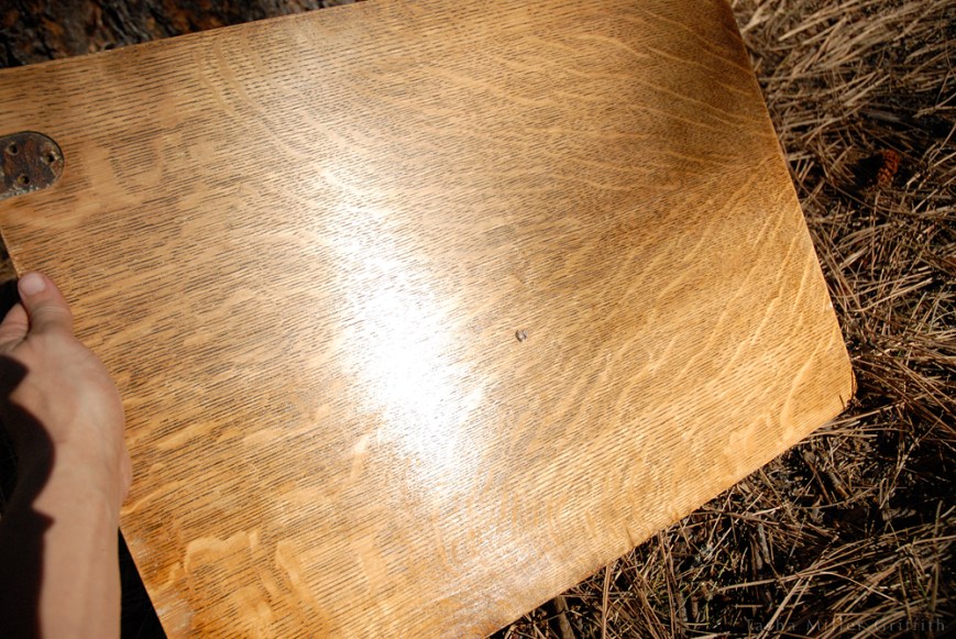 treadle cabinet restoration 9