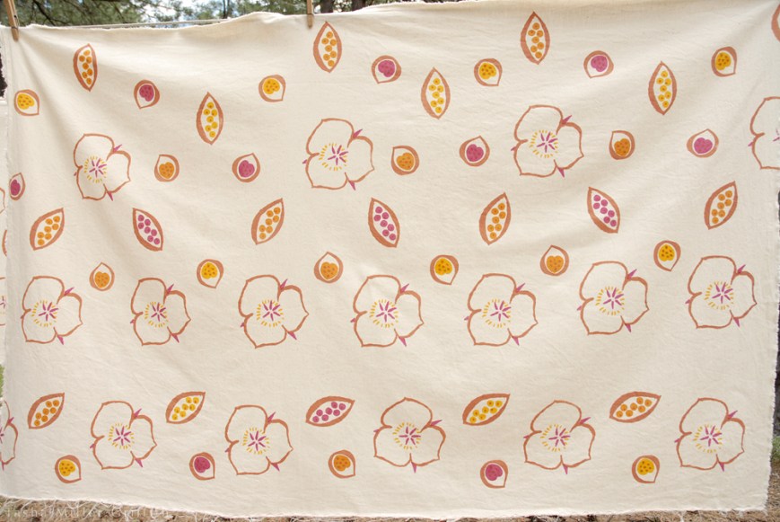 natural dye print fabric 2