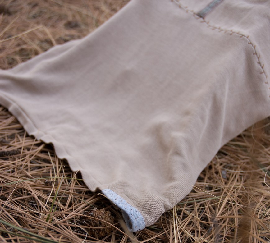 old silk cami after detail